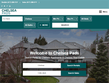 Tablet Screenshot of chelseapads.com